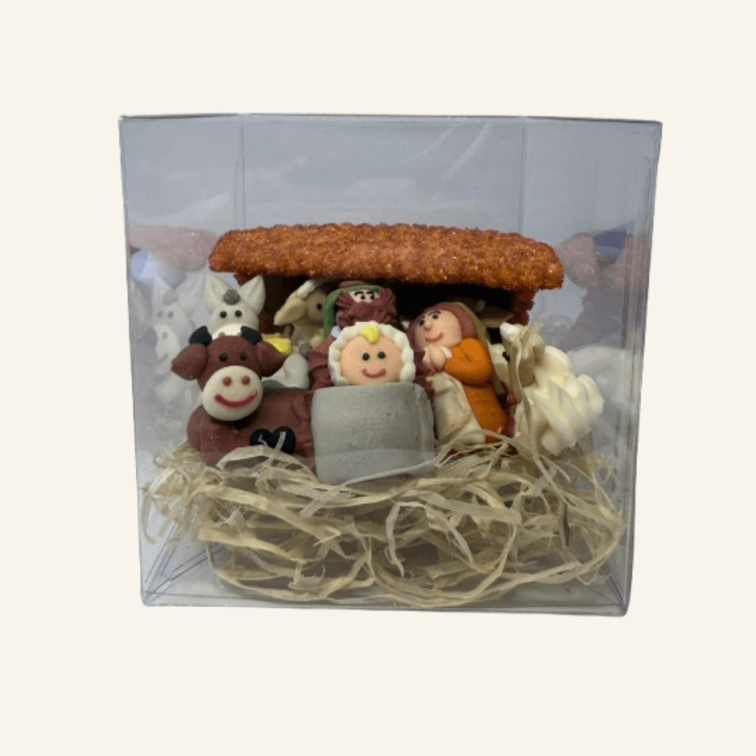 Décor sucré crèche de Noël