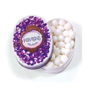 ANIS DE FLAVIGNY –  BONBONS EXTRAIT DE VIOLETTE – boite ovale 50 g – Violet candies