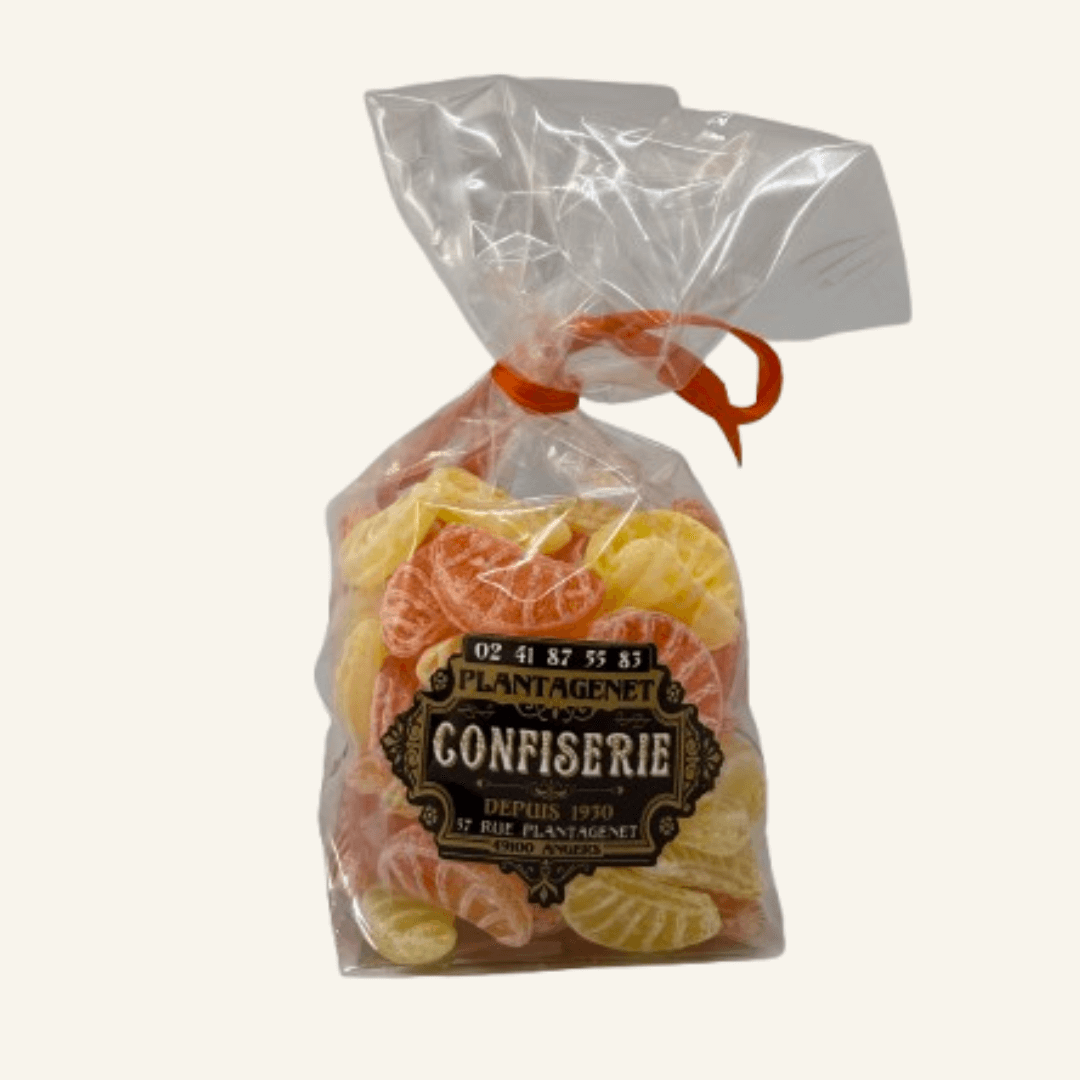 bonbons tranches orange citron 150g