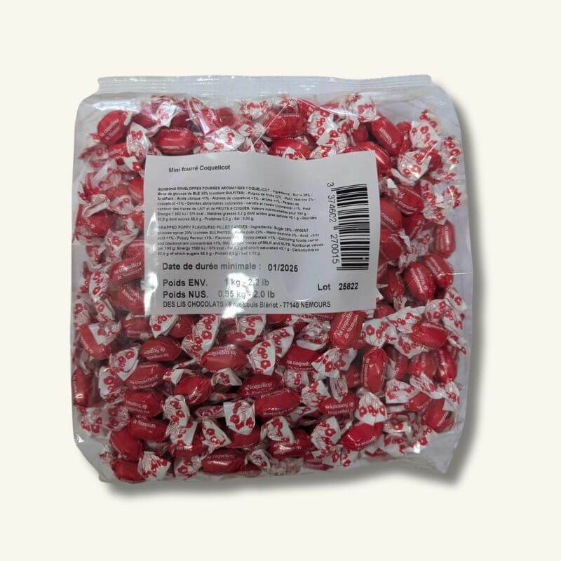 Bonbons fourrés au coquelicot 1kg