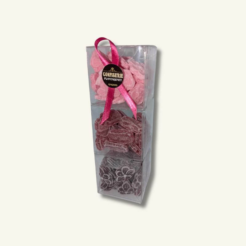 Coffret bonbon 3 fleurs
